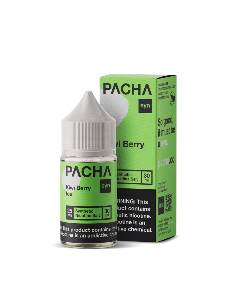 Kiwi Berry Ice by Pacha Mama Salts E-Liquid TFN with Packaging