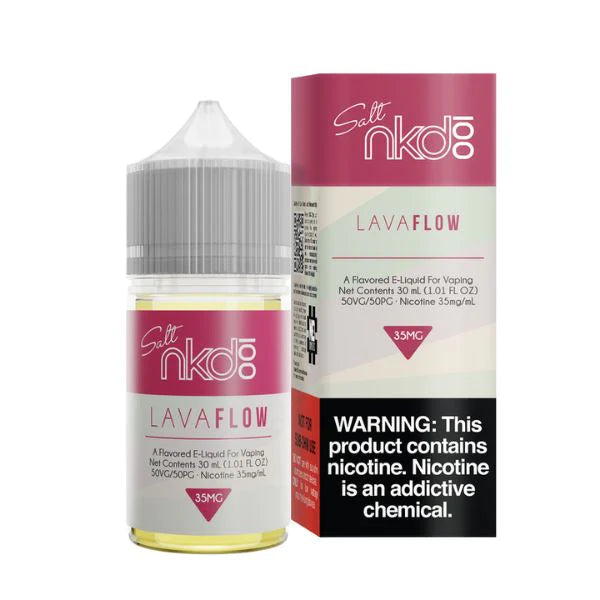 Lava Flow 50mg by Naked Salt 30mL with Packaging