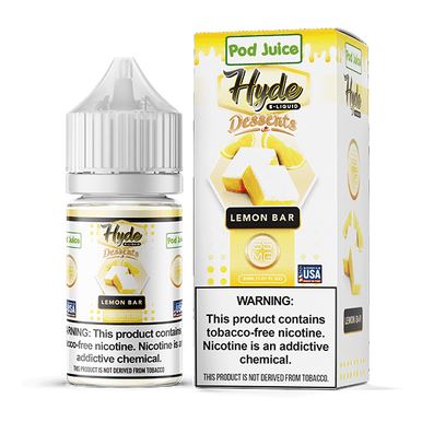 Lemon Bar by Pod Juice - Hyde TFN Salt 30mL with Packaging