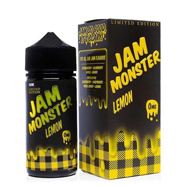 Lemon by Jam Monster E-Liquid with packaging