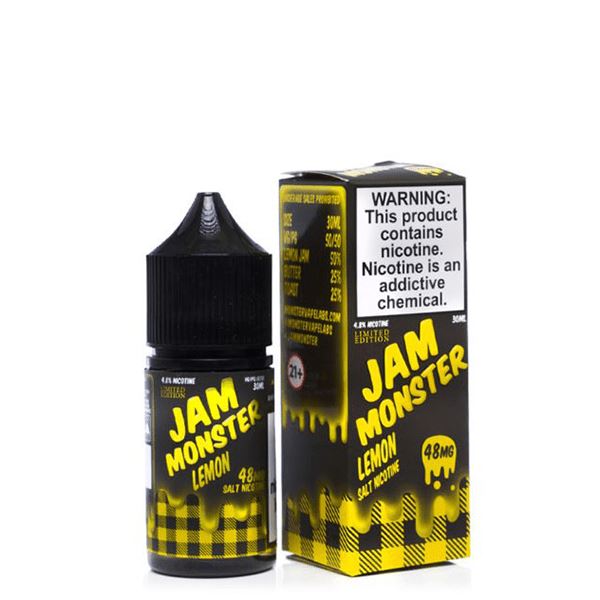 Lemon By Jam Monster Salts E-Liquid with packaging