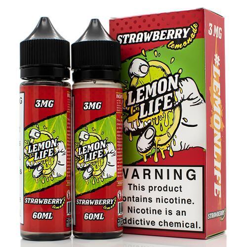 Strawberry Lemonade by Lemon Life E-Liquid 120ml with packaging