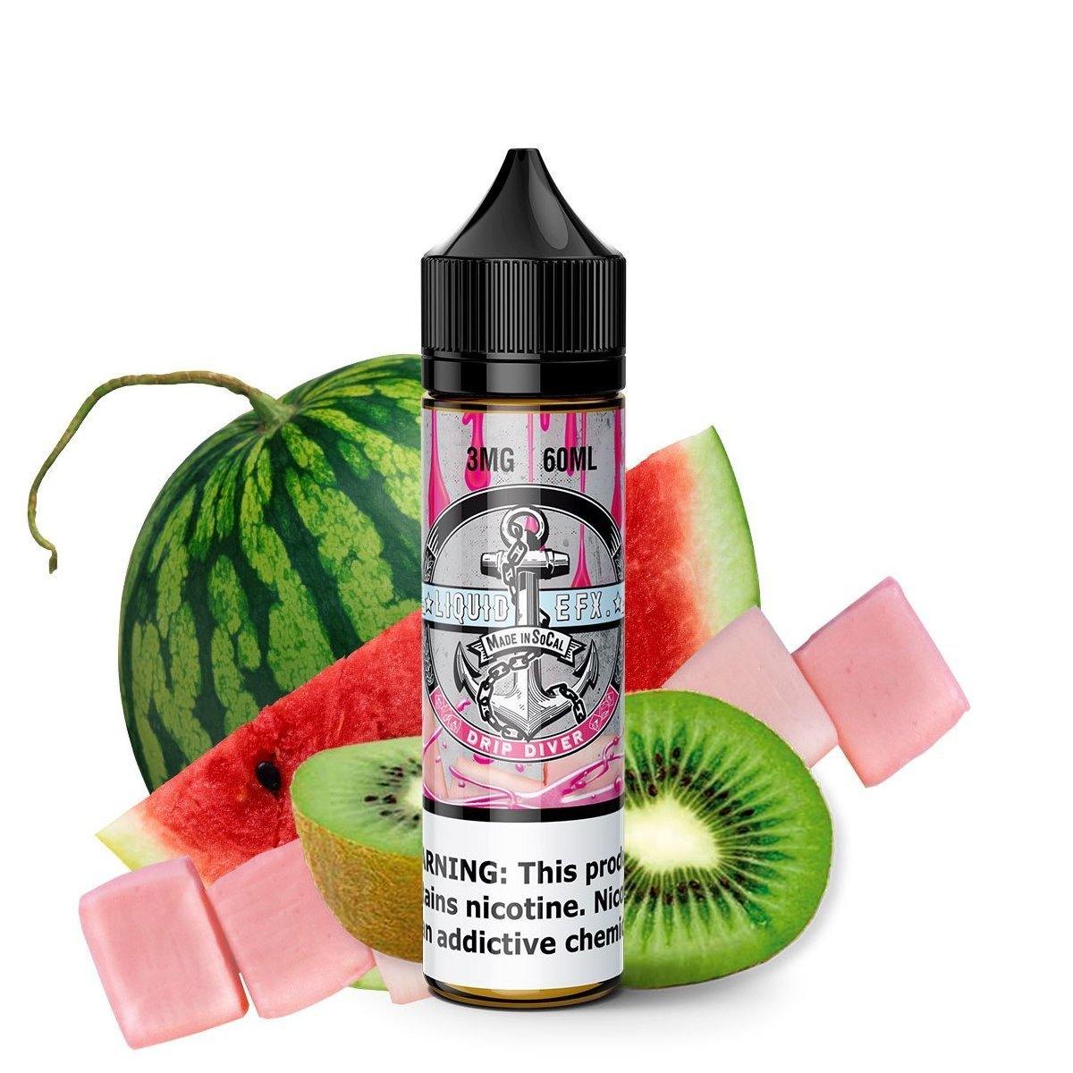 LIQUID EFX | Drip Diver 60ML eLiquid bottle with background