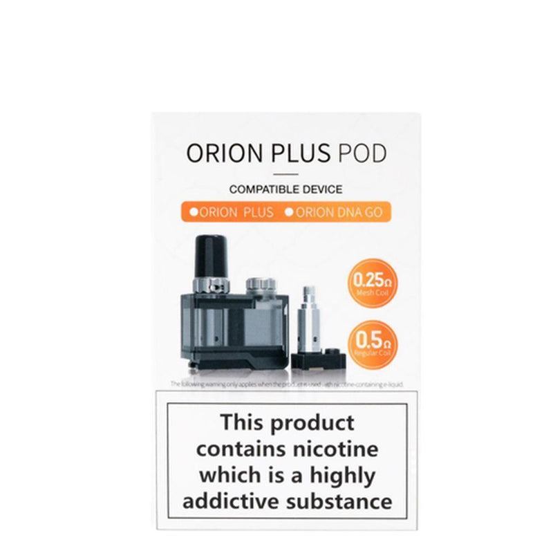 Lost Vape Orion Plus DNA Pod Cartridge Pack (Includes 2 Coils) packaging
