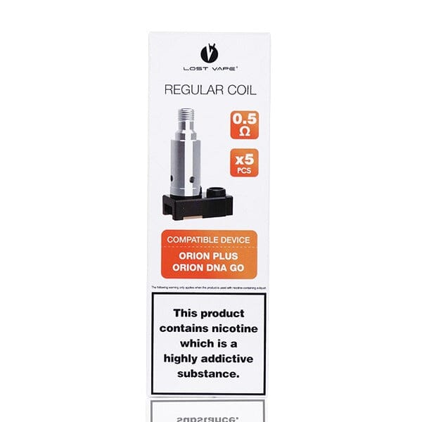Lost Vape Orion Plus DNA Replacement Coils (Pack of 5) 0.5 ohm packaging only