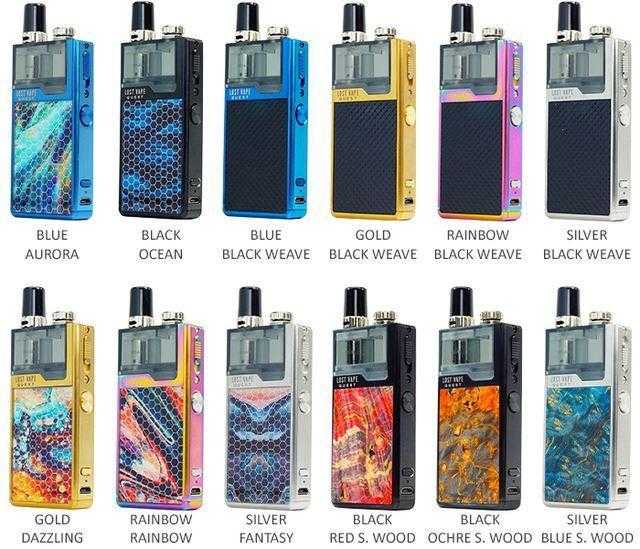 Lost Vape Quest Orion Q Pod Device Kit group photo