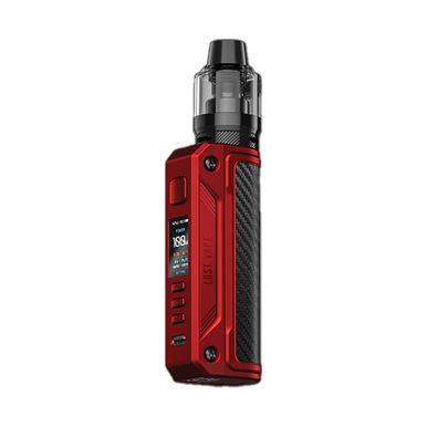 Lost Vape Thelema Solo 100W Kit - Matte Red Carbon Fiber