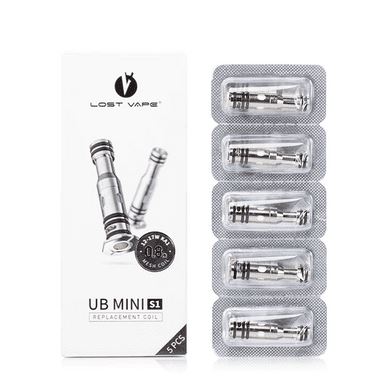 Lost Vape UB Mini Replacement Coils | 5-pack - S1 0.8ohm with packaging