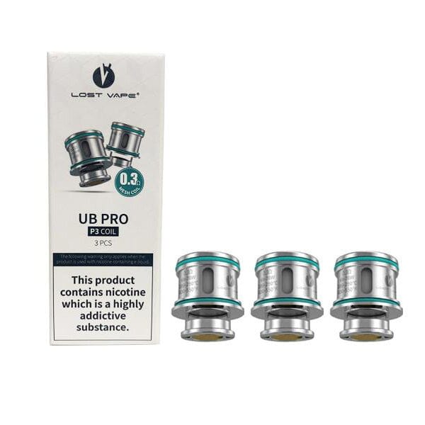 Lost Vape UB Pro Coils - P3 0.3ohm with packaging