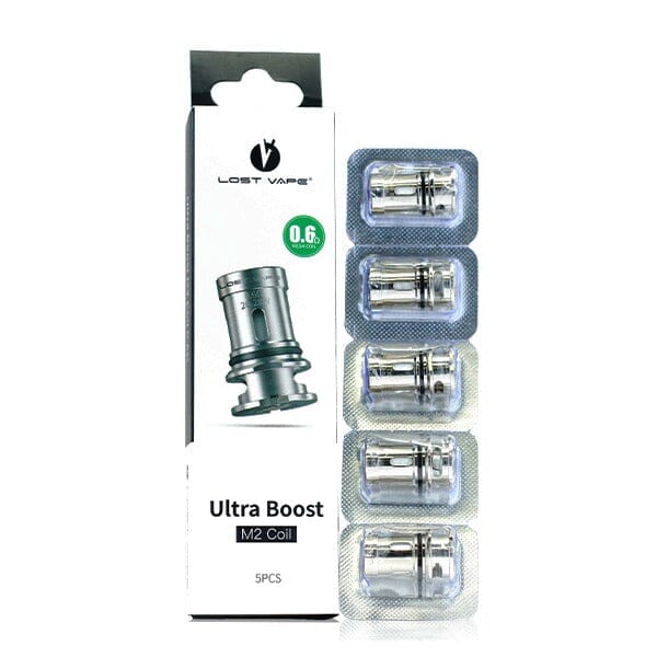 Lost Vape Ultra Boost Coils (5-Pack) - 0.6 ohm M2 Coil with packaging