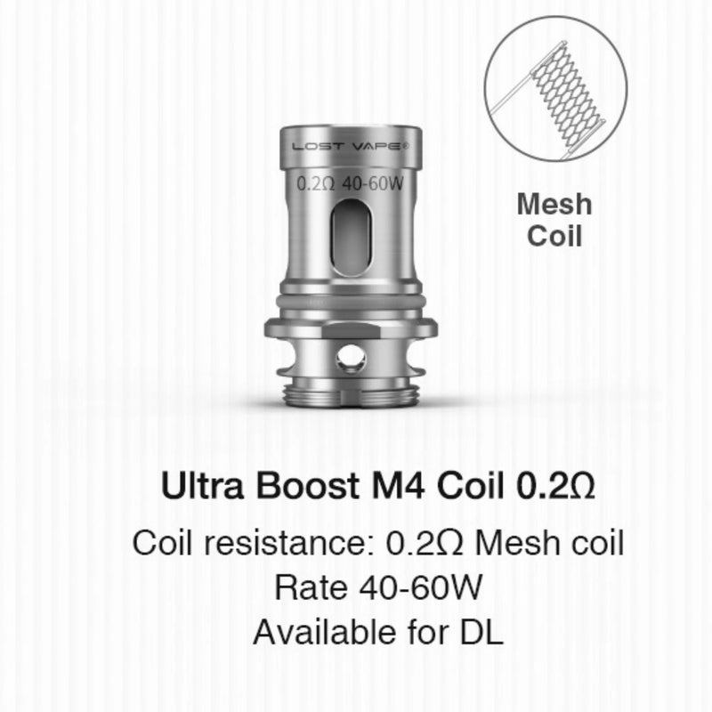 Lost Vape Ultra Boost Coils (5-Pack) 0.2ohm M4 Coil without packaging