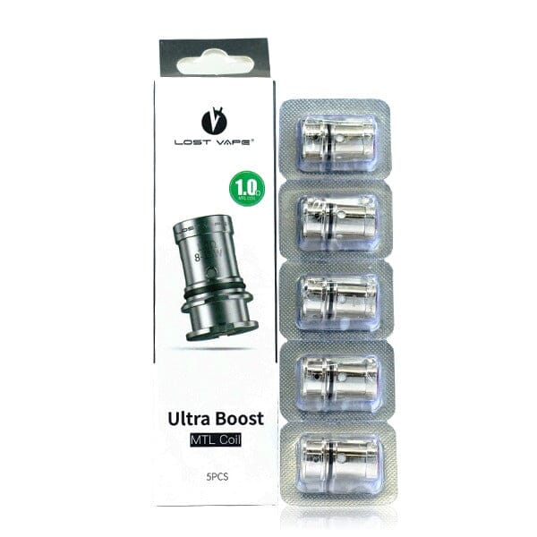 Lost Vape Ultra Boost Coils (5-Pack) - 1.0ohm Mtl Coil with packaging