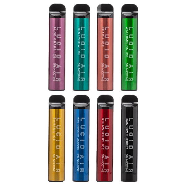 Lucid Air Disposable 5000 Puffs 16.7mL Group Photo