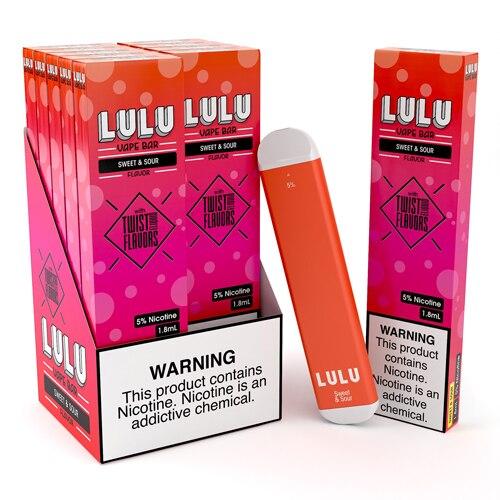 LULU | Disposables 5% Nicotine (Individual) sweet and sour with packaging