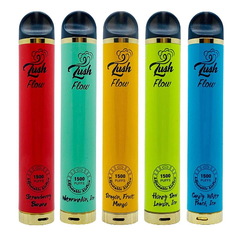 Lush Flow Disposable E-Cigs (1500 Puffs) Group Photo