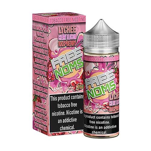Lychee Cherry Blossom Raspberry by Freenoms E-Liquid 120ml with packaging