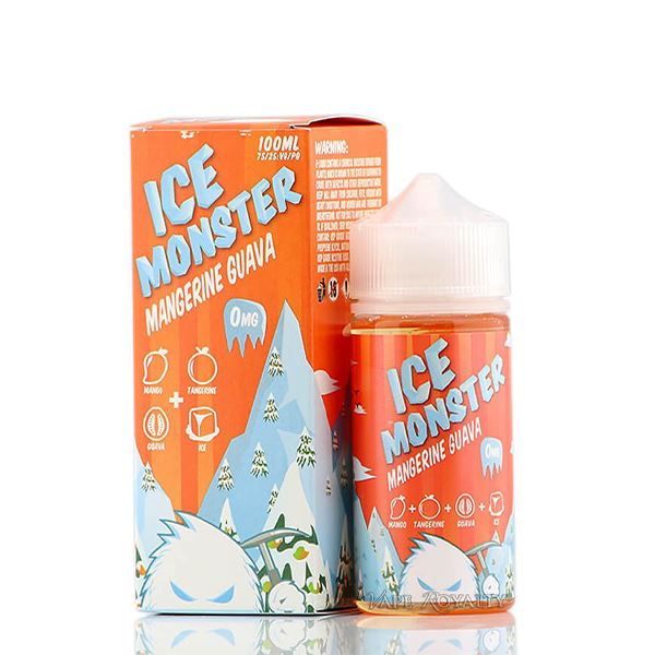 Mangerine Guava Ice By Ice Monster E-Liquid with packaging
