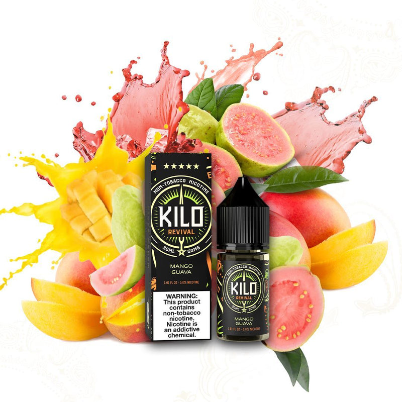 Mango Guava by Kilo Revival Synthetic Salt 30ml with background