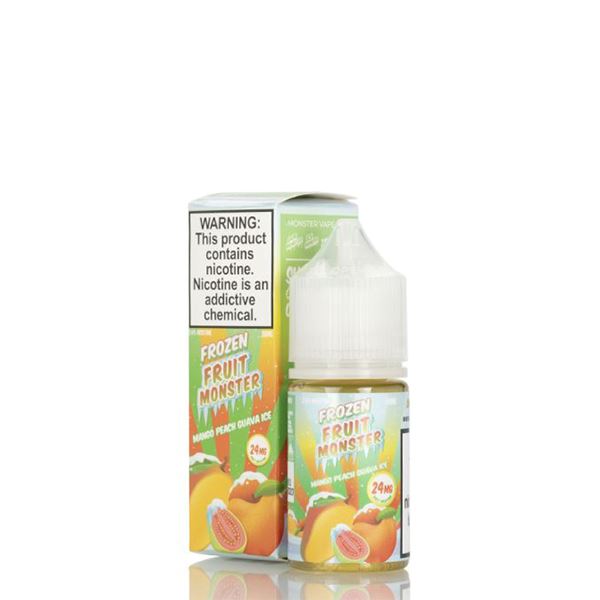 Mango Peach Guava Ice By Frozen Fruit Monster Salts E-Liquid with packaging