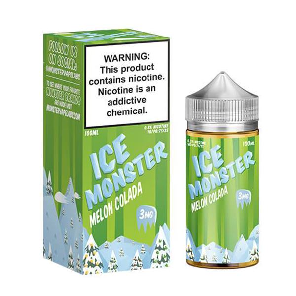 Melon Colada Ice by Jam Monster E-Liquid with packaging