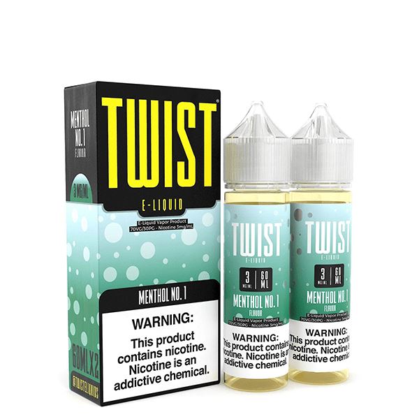  Menthol No.1 by Twist E-Liquids 120ml with packaging