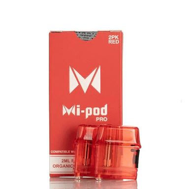 Mi-Pod Pro Replacement Pods 2mL | 2-Pack red with packaging