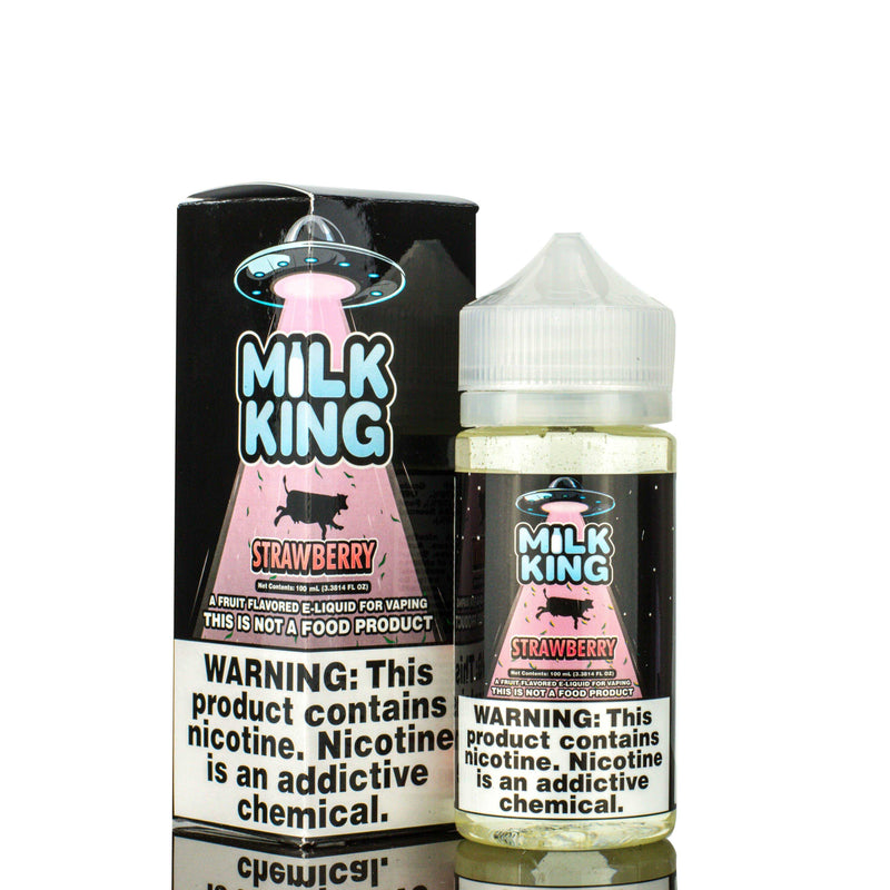 Strawberry by MILK KING E-Liquid 100ml with packaging