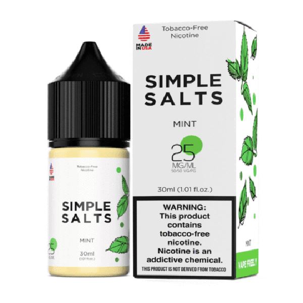 Mint by Simple Salts E-Liquid with Packaging