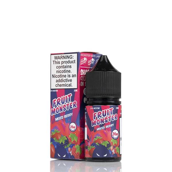 Mixed Berry By Fruit Monster Salts E-Liquid with packaging