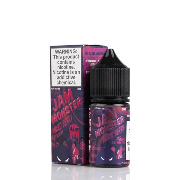 Mixed Berry By Jam Monster Salts E-Liquid with packaging