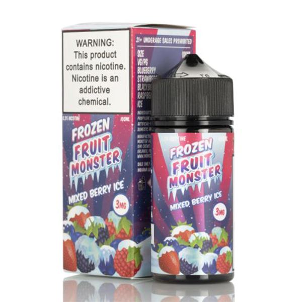 Mixed Berry Ice By Frozen Fruit Monster E-Liquid with packaging