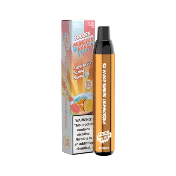 Monster Bars Disposable | 2500 Puffs | 6mL Passionfruit Orange Guava Ice