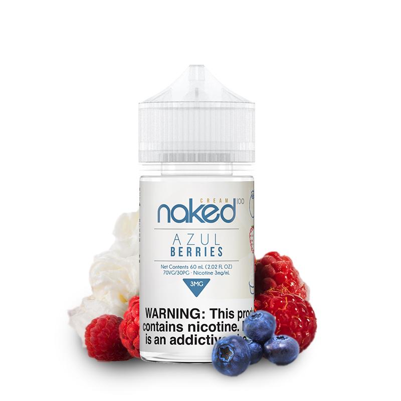 Azul Berries by Cream Naked 100 60ml bottle with background