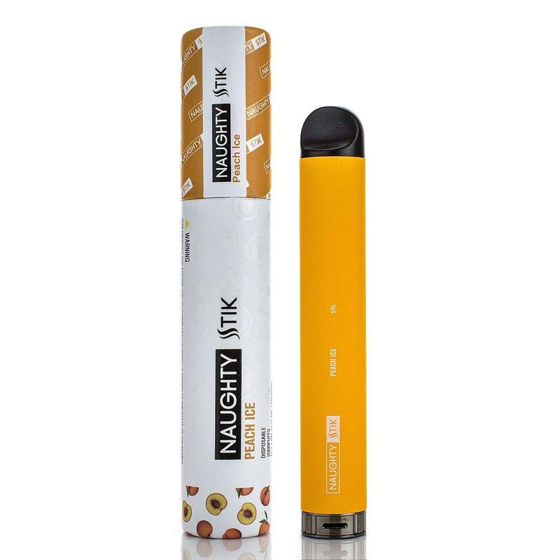 NAUGHTY STICK Disposable E-Cigs 2000 Puff  (Individual) peach ice with packaging