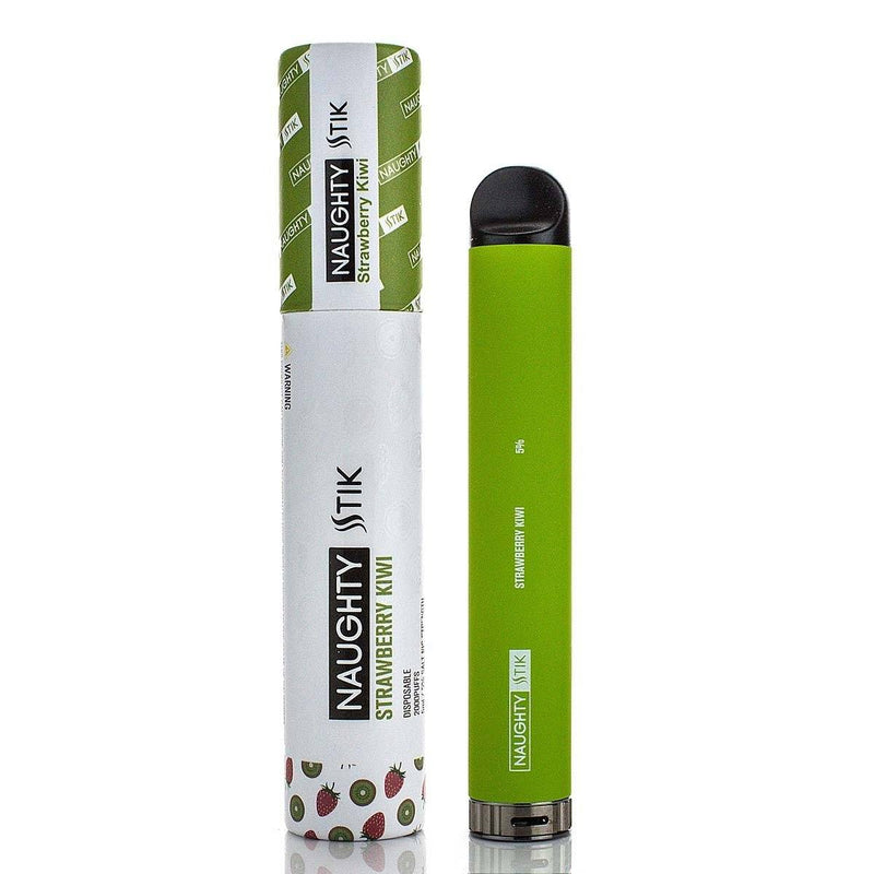 NAUGHTY STICK Disposable E-Cigs 2000 Puff  (Individual) strawberry kiwi with packaging