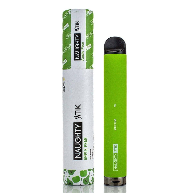 NAUGHTY STICK Disposable E-Cigs 2000 Puff  (Individual) apple pear with packaging