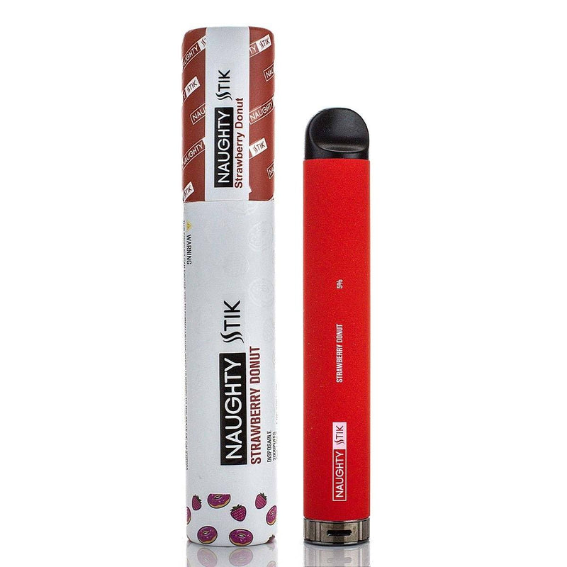 NAUGHTY STICK Disposable E-Cigs 2000 Puff  (Individual) strawberry donut with packaging