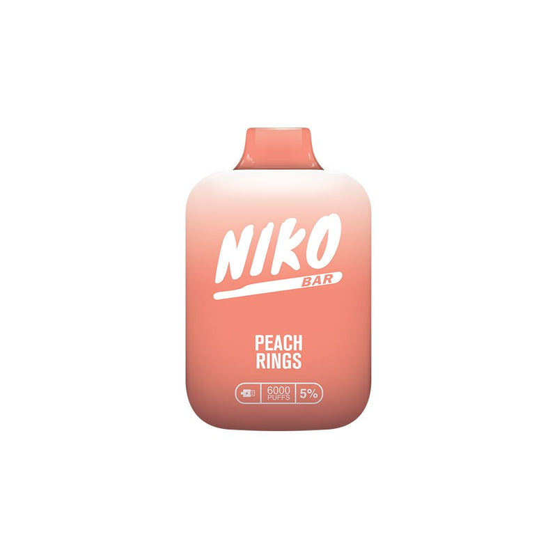 Niko Bar Disposable | 7000 Puffs | 15mL 50mg - Peach Rings
