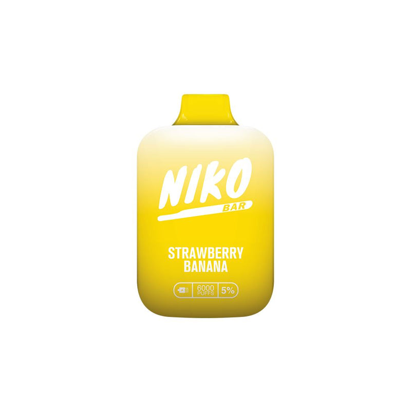Niko Bar Disposable | 7000 Puffs | 15mL 50mg - Strawberry Banana