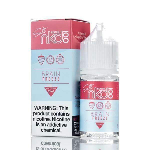 Naked Salt 30mL - Strawberry Pom (Brain Freeze) 35mg with packaging