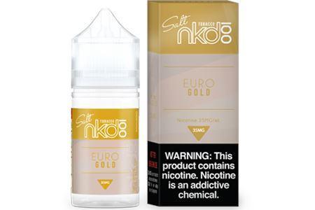  Euro Gold by Naked 100 Salt 30ml with packaging