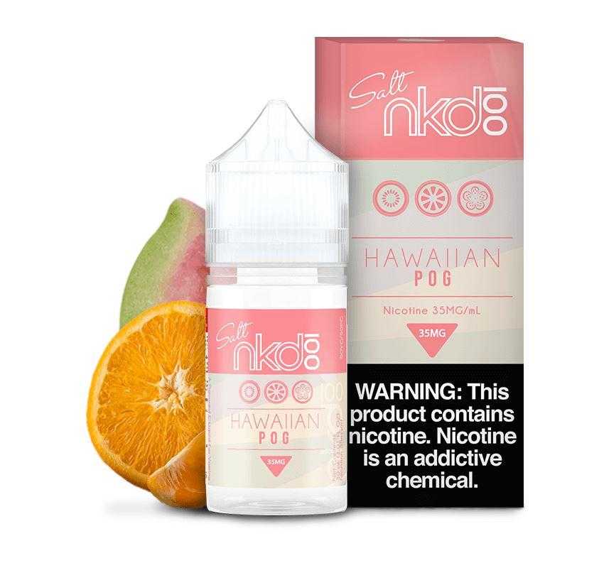 Naked Salt 30mL - Hawaiian POG 35mg with background