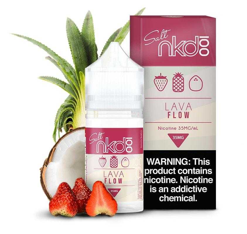 Naked Salt 30mL - Lava Flow 35mg with background