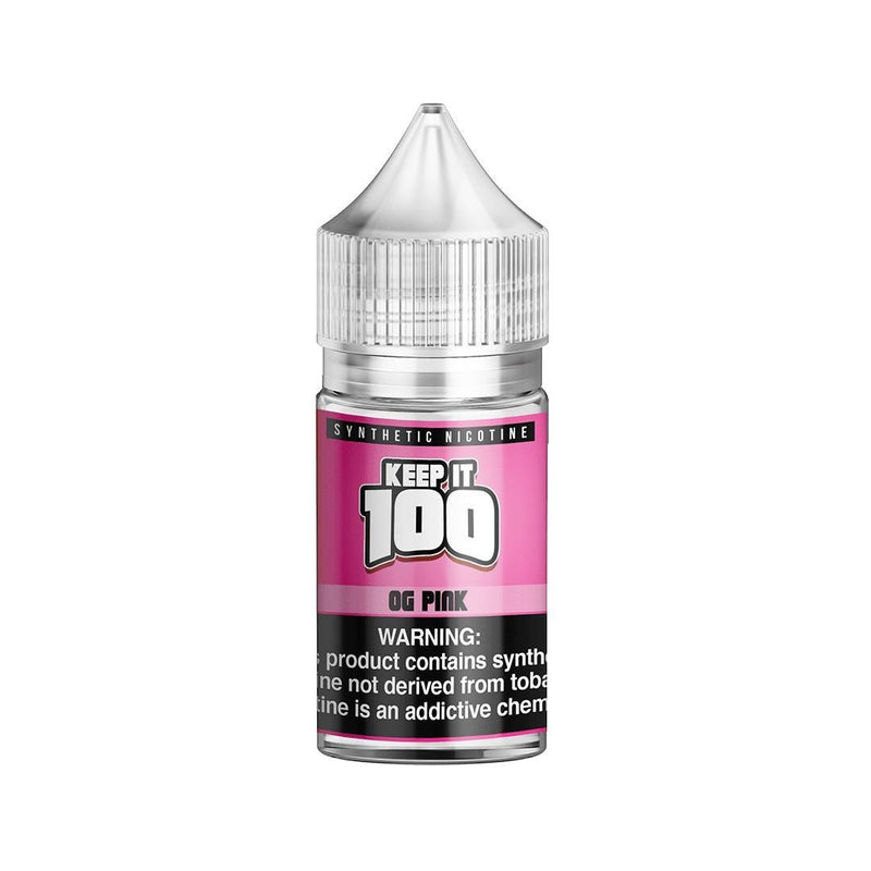 Pink by Keep It 100 Tobacco-Free Nicotine Salt Series 30ml bottle