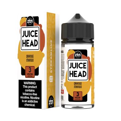Orange Mango Freebase E-Juice by Juice Head 100mL with Packaging