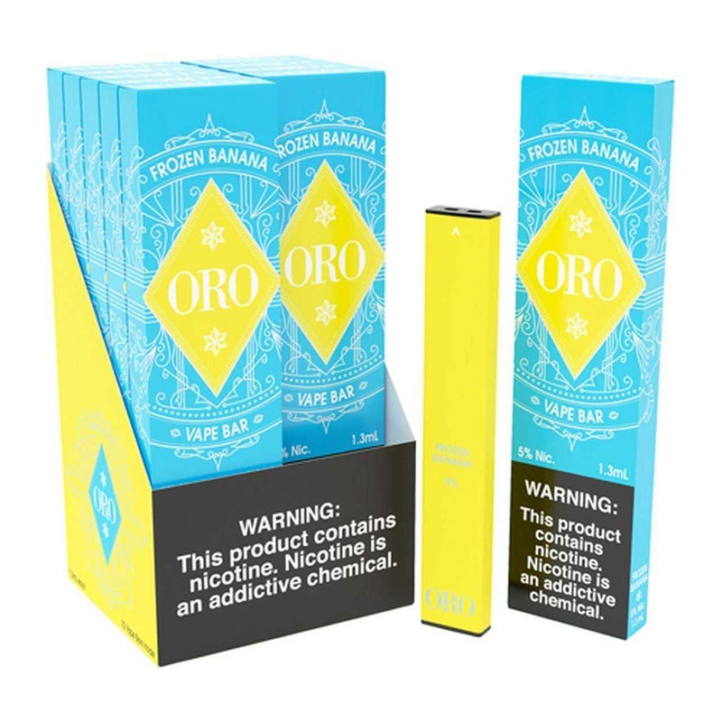 ORO Disposable | 300 Puffs | 1.3ml frozen banana with packaging