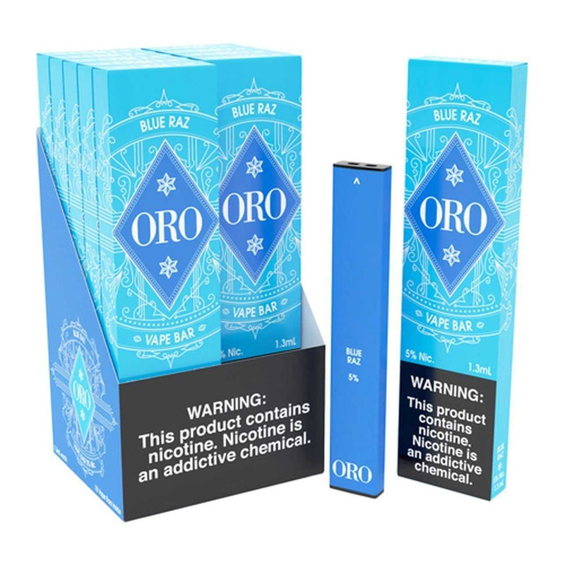 ORO Disposable | 300 Puffs | 1.3ml blue raz with packaging