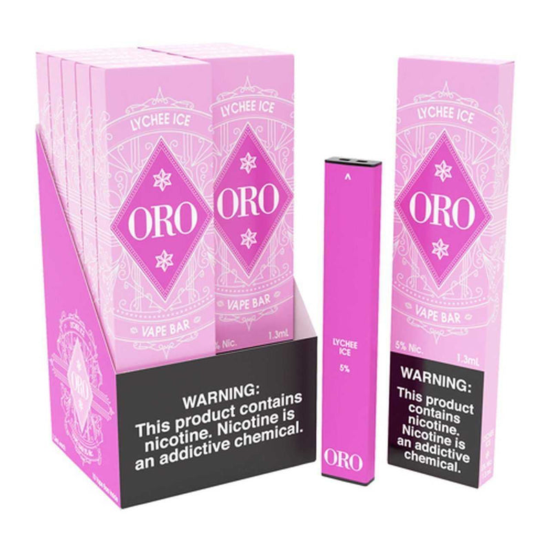 ORO Disposable | 300 Puffs | 1.3ml lychee ice with packaging