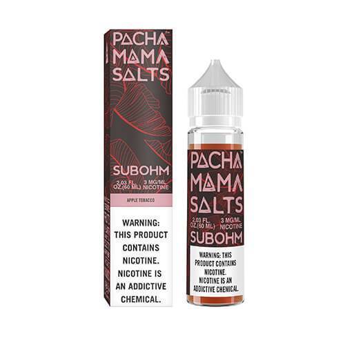 Apple Tobacco by PACHAMAMA Sub Ohm Salts 60ml with packaging