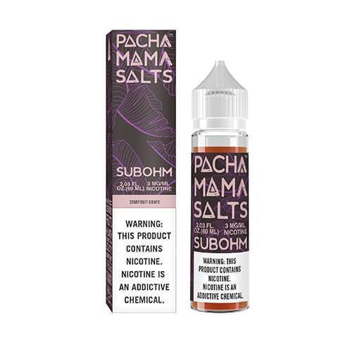 PACHAMAMA SUB OHM SALTS | Starfruit Grape 60ML eLiquid with packaging